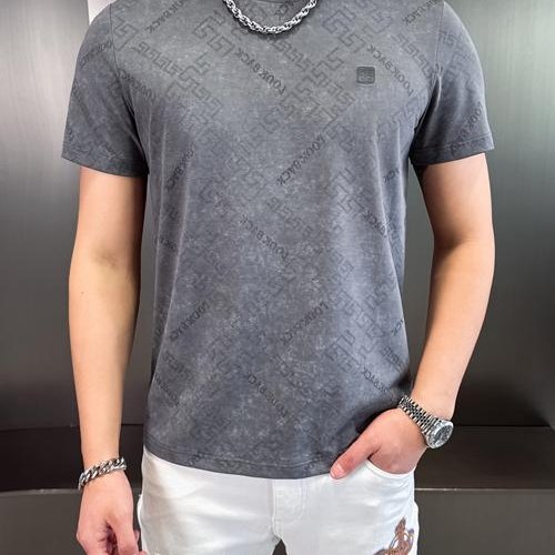 Футболка F.T.H (L-4XL) F968 d.grey (лето) F.T.H F968 d.grey