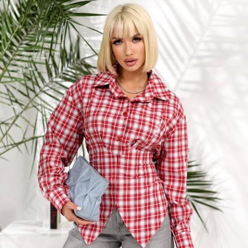 Рубашка Lelis (42-46) 1090-1 red (деми) Lelis 1090-1 red