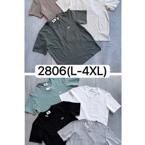 Футболка Ale-Ate (L-4XL) 2806 white (лето) Ale-Ate 2806 white