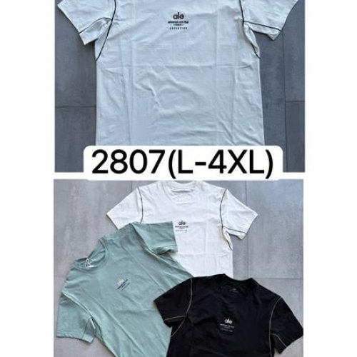 Футболка Ale-Ate (L-4XL) 2807 black (лето) Ale-Ate 2807 black