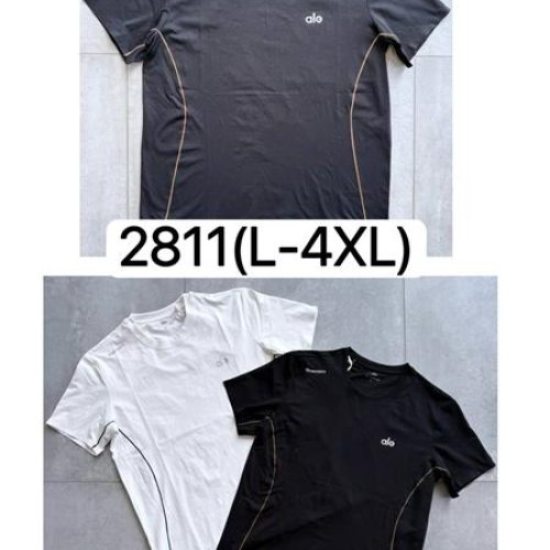 Футболка Ale-Ate (L-4XL) 2811 black (лето) Ale-Ate 2811 black