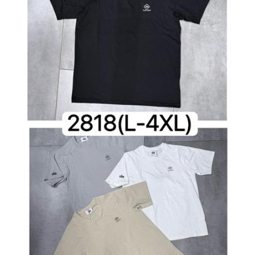 Футболка Ale-Ate (L-4XL) 2818 beige (лето) Ale-Ate 2818 beige