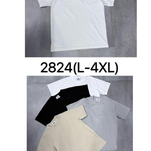 Футболка Ale-Ate (L-4XL) 2824 beige (лето) Ale-Ate 2824 beige