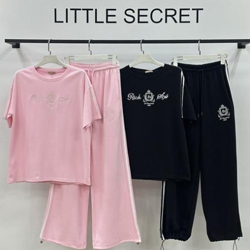 Костюм спорт Little Secret (M-XL) 3038 black (лето) Little Secret 3038 black