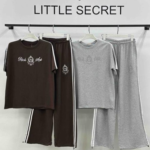 Костюм спорт Little Secret (M-XL) 3038 brown (лето) Little Secret 3038 brown