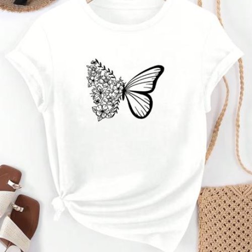 Футболка ALIA (M-3XL) AL11 white (лето) ALIA AL11 white