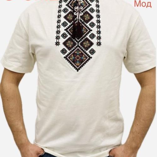 Вышиванка Надийка (S-3XL) ND773-016 white (лето) Надийка ND773-016 white