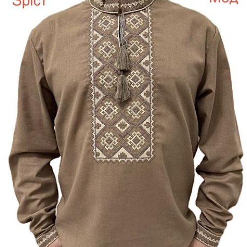 Вышиванка Надийка (158-176) ND803-638 brown (деми) Надийка ND803-638 brown