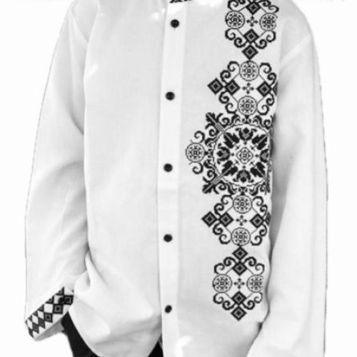 Вышиванка Надийка (11-16) ND814-101 black (деми) Надийка ND814-101 black