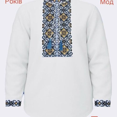 Вышиванка Надийка (6-12) ND816-710 black (деми) Надийка ND816-710 black