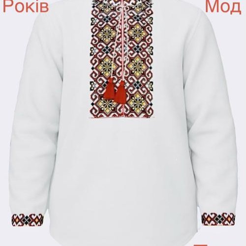 Вышиванка Надийка (6-12) ND817-710 black (деми) Надийка ND817-710 black