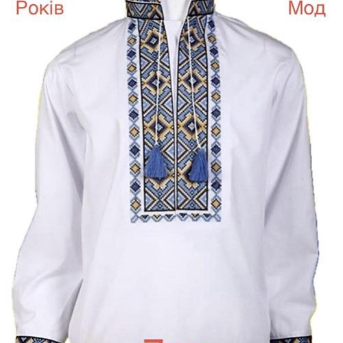 Вышиванка Надийка (6-12) ND823-237 black (деми) Надийка ND823-237 black