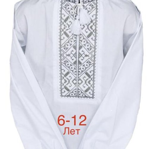 Вышиванка Надийка (6-12) ND826-237 black (деми) Надийка ND826-237 black