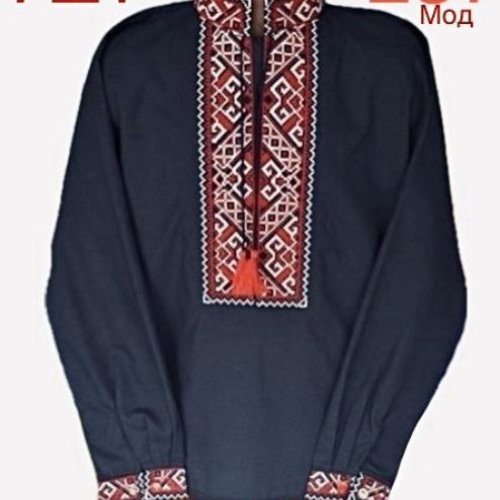 Вышиванка Надийка (6-12) ND827-237  black (деми) Надийка ND827-237  black