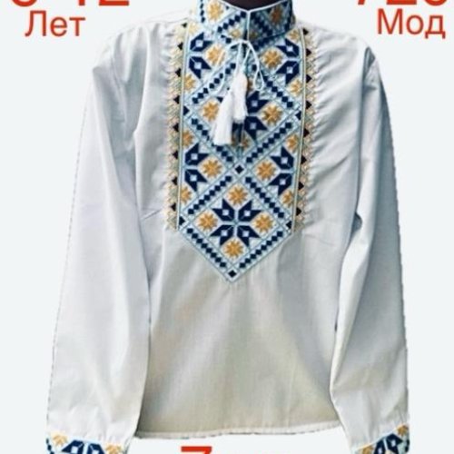 Вышиванка Надийка (6-12) ND834-720 white (деми) Надийка ND834-720 white