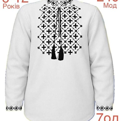 Вышиванка Надийка (6-12) ND839-240 white (деми) Надийка ND839-240 white