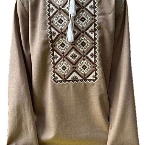 Вышиванка Надийка (2-6) ND845-601 brown (деми) Надийка ND845-601 brown