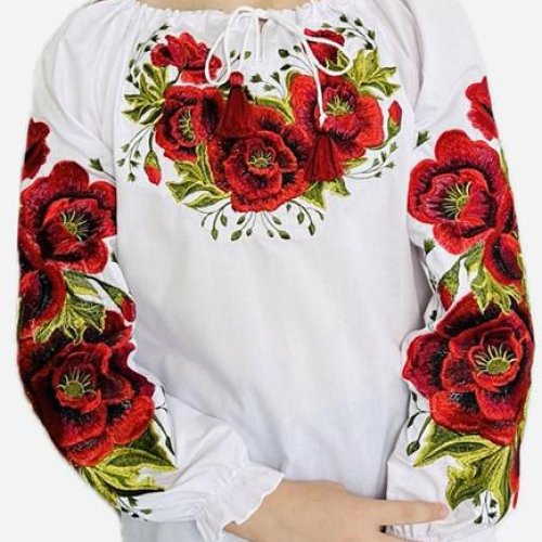 Вышиванка Надийка (2-10) ND899-0756 white (деми) Надийка ND899-0756 white