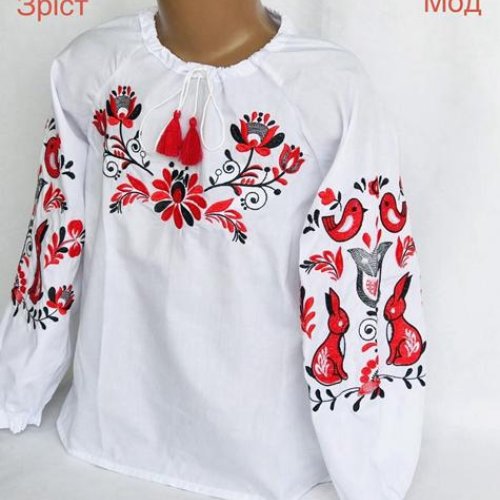 Вышиванка Надийка (98-116) ND905-9811 white (деми) Надийка ND905-9811 white