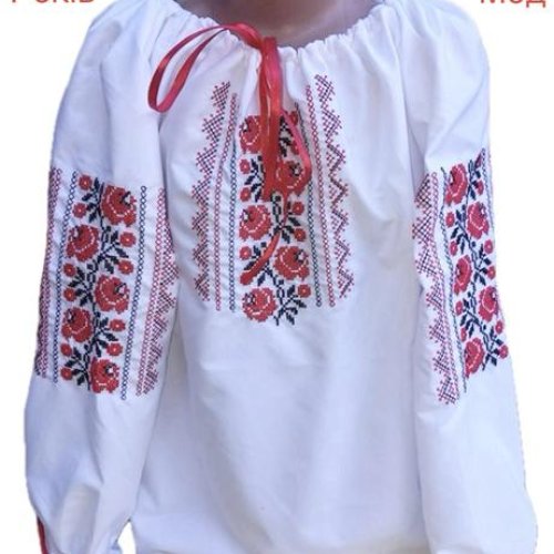 Вышиванка Надийка (2-6) ND908-703 white (деми) Надийка ND908-703 white