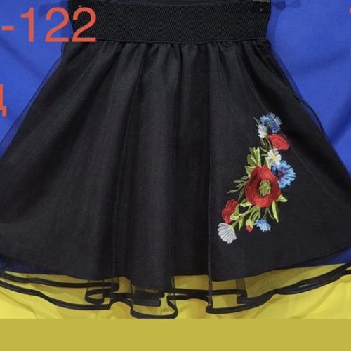 Юбка Надийка (104-122) ND943-701 black (лето) Надийка ND943-701 black