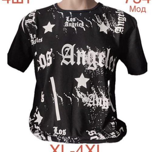Футболка Надийка (XL-4XL) ND982-754 black (лето) Надийка ND982-754 black
