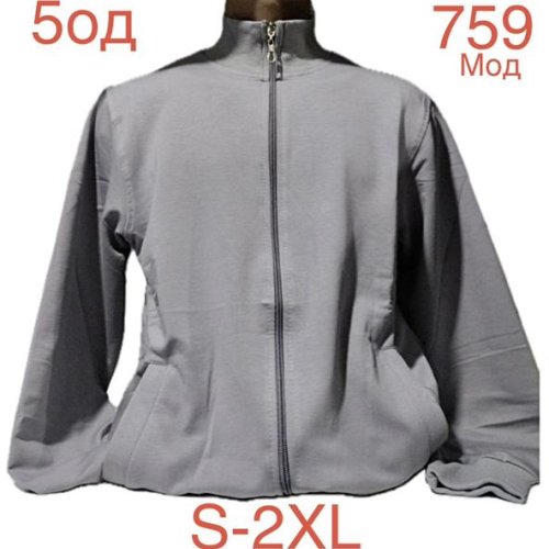 Кофта спорт Надийка (S-2XL) ND985-759 grey (деми) Надийка ND985-759 grey