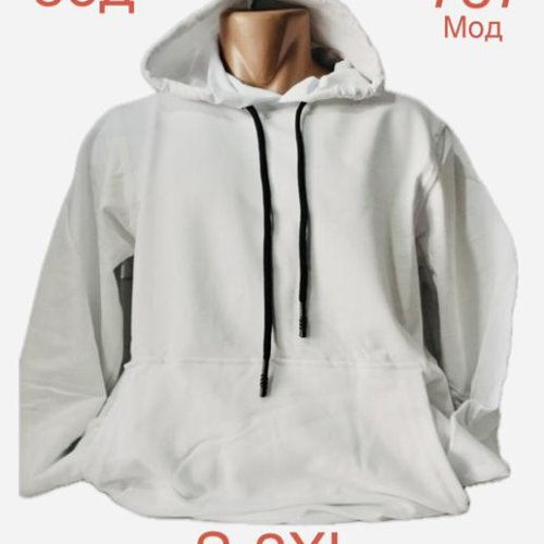 Худи Надийка (S-2XL) ND986-757 white (деми) Надийка ND986-757 white