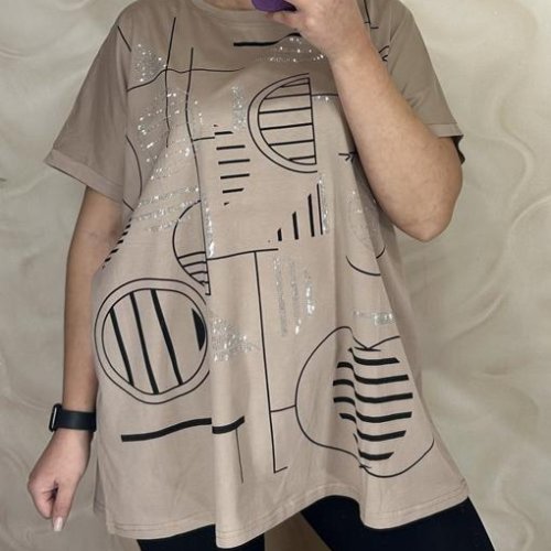 Футболка LeVisha (56-60) 26008 beige (лето) LeVisha 26008 beige