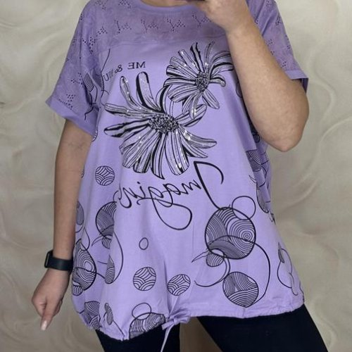 Футболка LeVisha (56-60) 26011 lilac (лето) LeVisha 26011 lilac