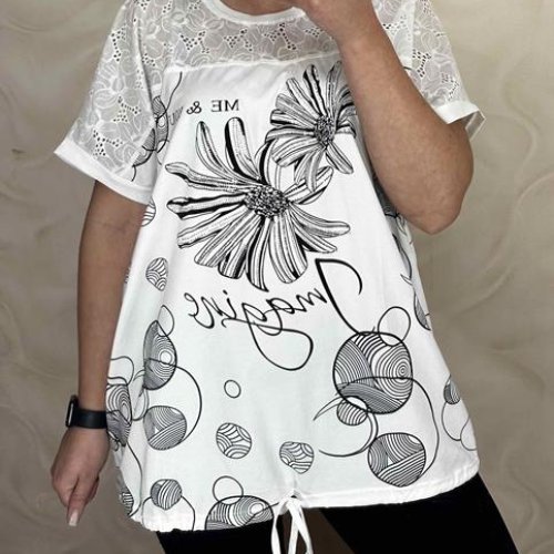 Футболка LeVisha (56-60) 26011 white (лето) LeVisha 26011 white