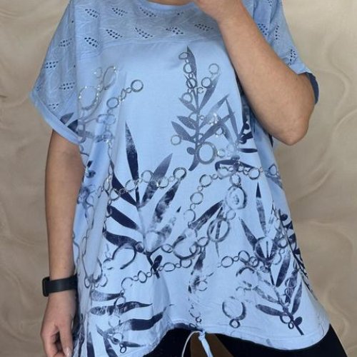 Футболка LeVisha (56-60) 26012 l.blue (лето) LeVisha 26012 l.blue
