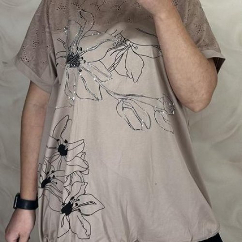 Футболка LeVisha (56-60) 26013 beige (лето) LeVisha 26013 beige