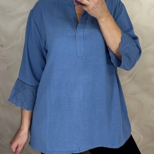 Блузка LeVisha (52-60) 26104 blue (деми) LeVisha 26104 blue