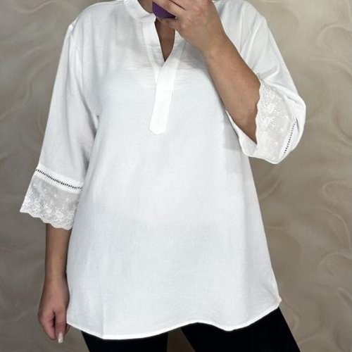 Блузка LeVisha (52-60) 26104 white (деми) LeVisha 26104 white