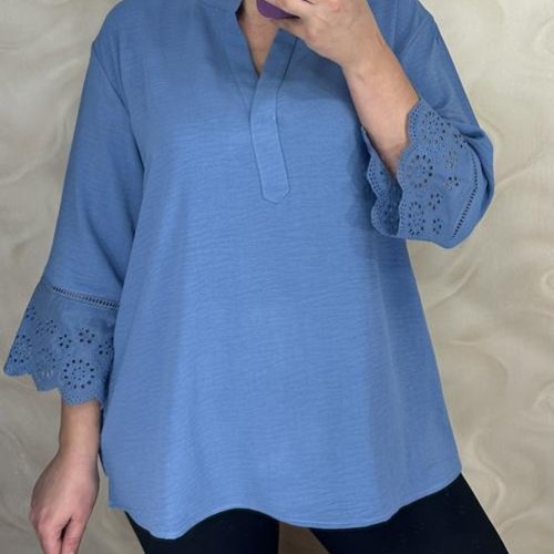 Блузка LeVisha (52-56) 26105 blue (деми) LeVisha 26105 blue