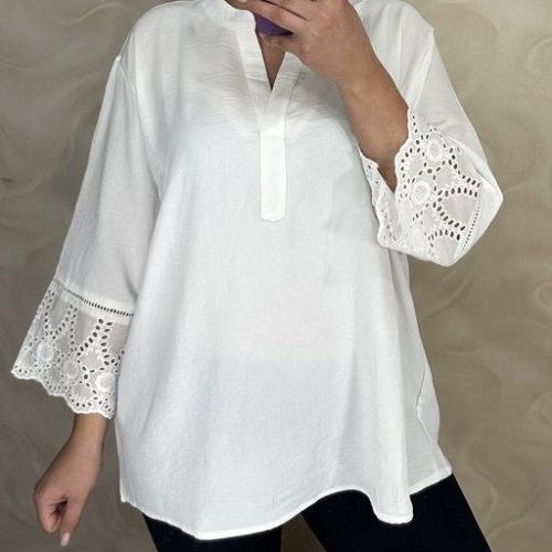 Блузка LeVisha (52-56) 26105 white (деми) LeVisha 26105 white