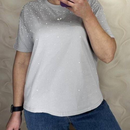 Футболка LeVisha (M-XL) 26108 grey (лето) LeVisha 26108 grey