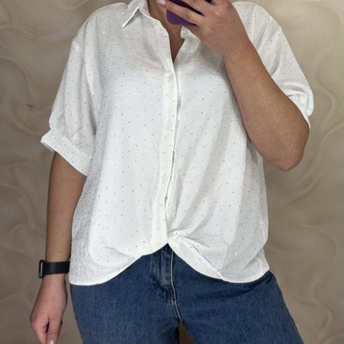 Рубашка LeVisha (46-52) 26120 white (лето) LeVisha 26120 white