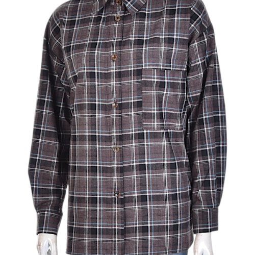 Рубашка Калибри (S-L) 10322 brown (деми) Калибри 10322 brown