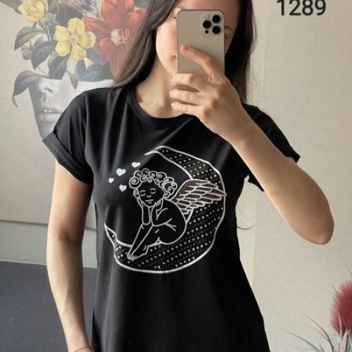 Футболка FSN (42-48) 1289 black (лето) FSN 1289 black