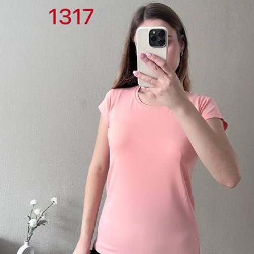 Футболка FSN (42-46) 1317-1 pink (лето) FSN 1317-1 pink