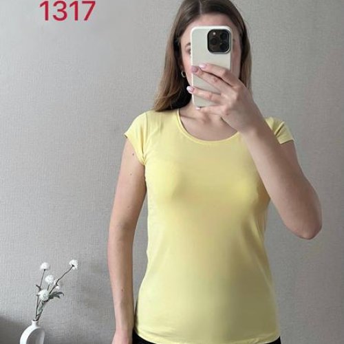 Футболка FSN (42-46) 1317-1 yellow (лето) FSN 1317-1 yellow