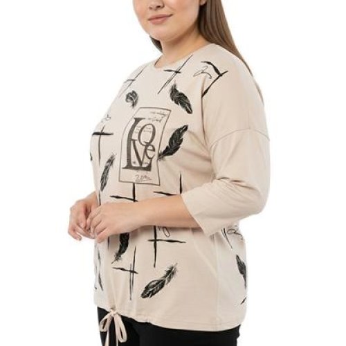 Свитер FSN (54-60) 2813 l.beige (деми) FSN 2813 l.beige