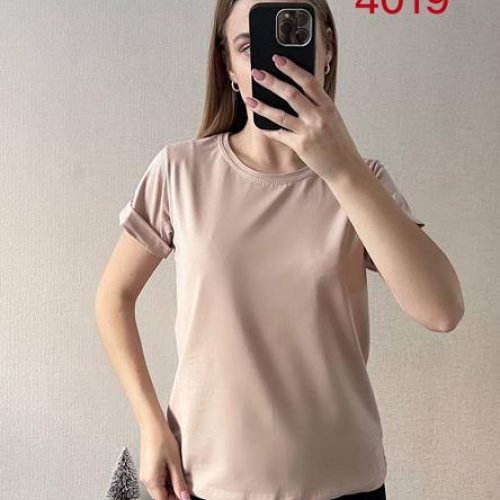 Футболка FSN (42-46) 4019 beige (лето) FSN 4019 beige