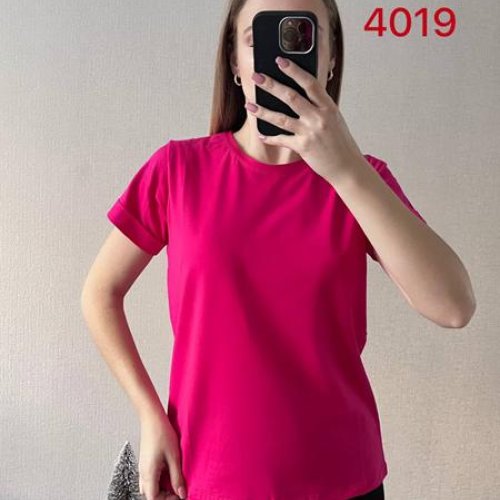 Футболка FSN (42-46) 4019 pink (лето) FSN 4019 pink