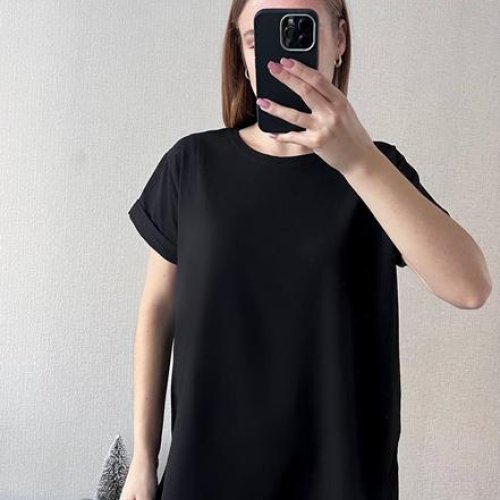 Футболка FSN (48-54) 4022 black (лето) FSN 4022 black