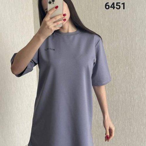 Футболка FSN (44-48) 6451 grey (лето) FSN 6451 grey