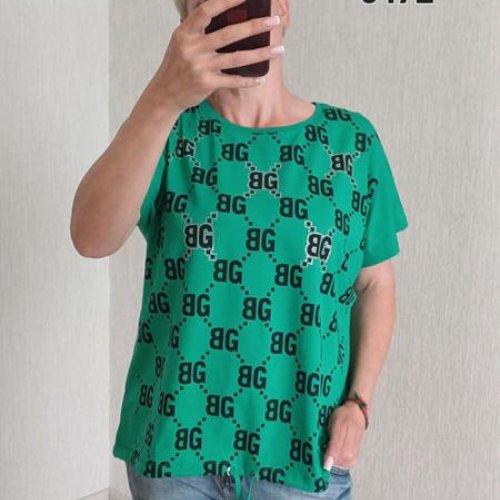 Футболка FSN (48-54) 6472 green (лето) FSN 6472 green