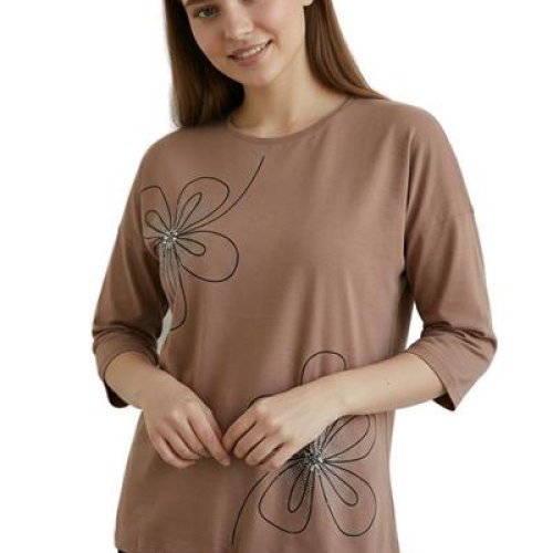 Свитер FSN (54-60) 6513 brown (деми) FSN 6513 brown